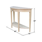 Half Moon Console Table