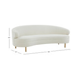 Primrose 89" Curved Sofa