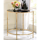 Vardo Glass Top Side Table