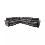 Gabrine 6-Pc. Leather Sectional with 2 Power Headrests