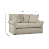Wrenley 63" Fabric Loveseat