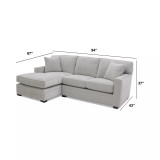 Brekton 2-Pc. Fabric Loveseat with Chaise