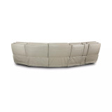 Lenardo 5-Pc. Leather Sectional with 2 Power Motion Recliners and Console