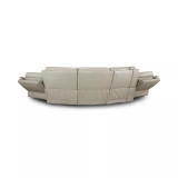 Lenardo 5-Pc. Leather Sectional with 2 Power Motion Recliners and Console