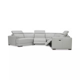 Jenneth 5-Pc. Leather Sofa with 2 Power Motion Recliners and Cuddler