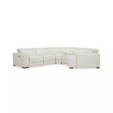 Jenneth 5-Pc. Leather Sofa with 2 Power Motion Recliners and Cuddler