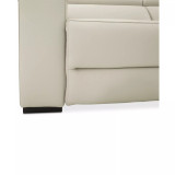 Nevio 6-pc Leather Sectional Sofa with Chaise, 3 Power Recliners and Articulating Headrests