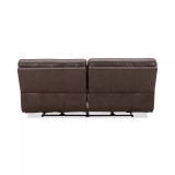 Binardo 86" 2 Pc Zero Gravity Leather Sectional with 2 Power Recliners