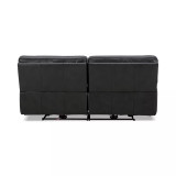 Binardo 86" 2 Pc Zero Gravity Leather Sectional with 2 Power Recliners