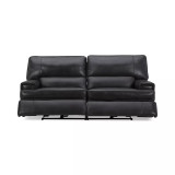 Binardo 86" 2 Pc Zero Gravity Leather Sectional with 2 Power Recliners