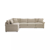 Wrenley 137" 5-Pc. Fabric L-Shape Modular Sectional Sofa