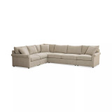 Wrenley 137" 5-Pc. Fabric L-Shape Modular Sectional Sofa