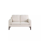 35" Wood, Steel, Foam and Polyester Nate with Power and USB Ports Loveseat