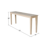 Shaker Console Table