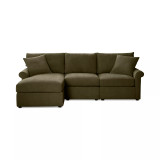 Wrenley 99" 3-Pc. Fabric Modular Chaise Sectional Sofa