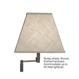 Mission Lamp Table, Medium Oak Finish