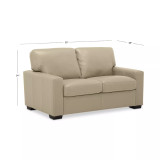 Ennia 59" Leather Loveseat