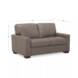 Ennia 59" Leather Loveseat