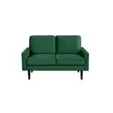 34.5" Wood, Steel, Foam and Polyester Micheal Loveseat