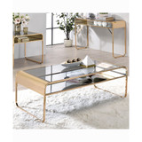 Kiruna Glass Top Coffee Table