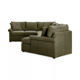 Wrenley 170" 3-Pc. Fabric Sectional Cuddler Chaise Sofa
