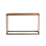 Courtland Reclaimed Wood Patchwork Console Table