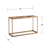Courtland Reclaimed Wood Patchwork Console Table