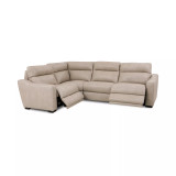 Gabrine 4-Pc. Leather Sectional with 2 Power Headrests