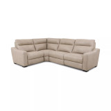 Gabrine 4-Pc. Leather Sectional with 2 Power Headrests