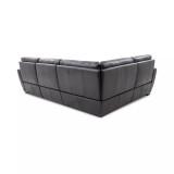 Gabrine 4-Pc. Leather Sectional with 2 Power Headrests