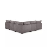 Rhyder 5-Pc. Fabric Sectional Sofa with Armless Chair