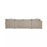 Wrenley 138" 3-Pc. Fabric Sectional Chaise Sleeper Sofa