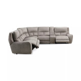 Terrine 6-Pc. Fabric Sectional with 3 Power Motion Recliners and 1 USB Console