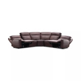 Dextan Leather 5-Pc. Sectional with 2 Power Recliners
