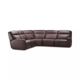 Dextan Leather 5-Pc. Sectional with 2 Power Recliners
