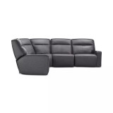 Dextan Leather 5-Pc. Sectional with 2 Power Recliners