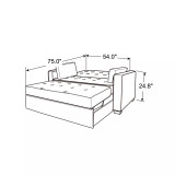 Augustus Full Size Convertible Sofa