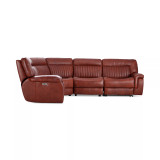 Thaniel 5-Pc. Leather Sectional with 3 Power Recliners