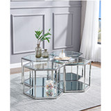 Radha Modular Hexagonal Coffee Table, 24"