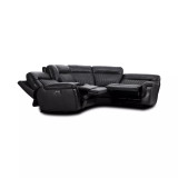 Thaniel 5-Pc. Leather Sectional with 2 Power Recliners and 1 USB Console