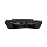 Thaniel 5-Pc. Leather Sectional with 2 Power Recliners and 1 USB Console
