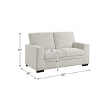 White Label Dickinson 62" Love Seat