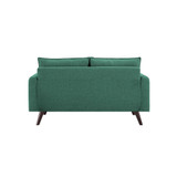 Carmel Modern Style Loveseat With Fabric Upholstery