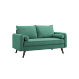 Carmel Modern Style Loveseat With Fabric Upholstery