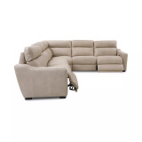 Gabrine 5-Pc. Leather Sectional with 2 Power Headrests