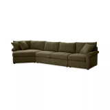 Wrenley 166" 3-Pc. Fabric Cuddler Chaise Sectional Sofa