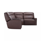 Dextan Leather 5-Pc. Sectional with 2 Power Recliners and 1 USB Console
