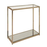 Cruz Sofa Table with Mirror Shelf