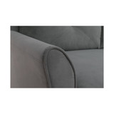 Harvard 3 Seat Sectional Sofa Upholstered Microfiber Fabric Curved Arms