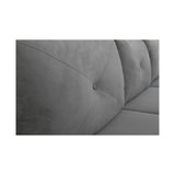 Harvard 3 Seat Sectional Sofa Upholstered Microfiber Fabric Curved Arms
